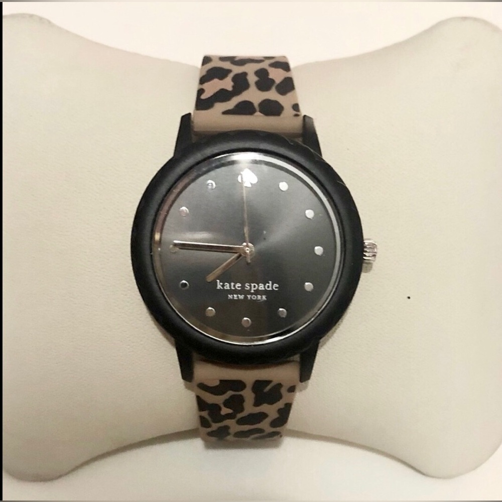 🌹🍃New KATE SPADE ♠️ New York Morning Side Brown/Black Leopard Watch-SUPER RARE!